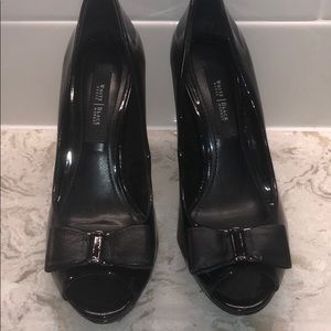 White House Black Market Peep Toe Heels